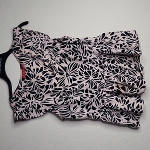 Elle Women black and cream Blouse Size 16